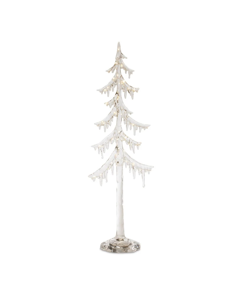 Slickblue Led Tree 24.5"H Acrylic 3 Aaa Batteries Not Included