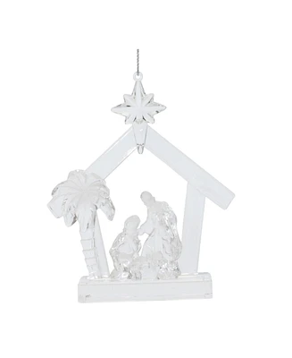 Slickblue Nativity Ornament (Set of 4) 5"H Acrylic