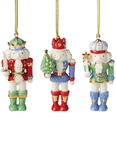 Lenox Christmas Nutcracker Ornaments, Set of 3