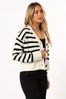 Petal and Pup Women's Kallen Button Front Striped Cardigan