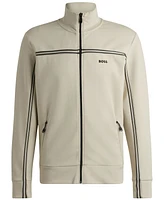 Boss by Hugo Boss Men's Tape Insert Zip-Up Sweatshirt