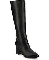 Journee Women's Ameylia Block Heel Knee High Boots