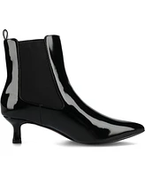 Journee Collection Women's Tenlee Pointed Toe Kitten Heel Dress Booties