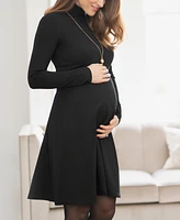 Seraphine Women's Vanessa Turtleneck Maternity Dress