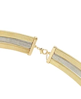 Steve Madden Gold Omega Chain Collar Necklace