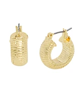 Steve Madden Gold Omega Huggie Earrings