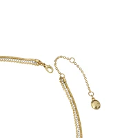 Steve Madden Two-tone Knot Layered Necklace