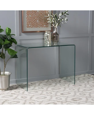 Simplie Fun Sleek Ultramodern Glass Console Table