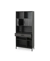 Streamdale Furniture Contemporary Cube Bookcase With Storage