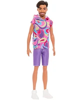 Barbie Fashionistas 65th Anniversary Ken Doll 227, Brunette Fashion Doll with Totally Hair-Inspired Look - Multi