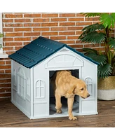 Streamdale Furniture Spacious, Weather-Resistant Dog House with Cute Window and Ez Assembly