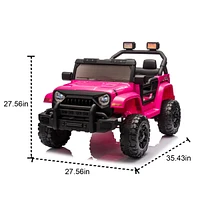 Streamdale Furniture 12V Kids Electric Ride-On Car w/ Remote, Music, Suspension, Headlights