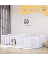 Simplie Fun Versatile Whelping Box for Large, Medium, and Small Dog Breeds