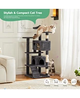 Streamdale Furniture Multi-Purpose Cat Tree with Scratching Posts, Condos, and Climbing Platforms