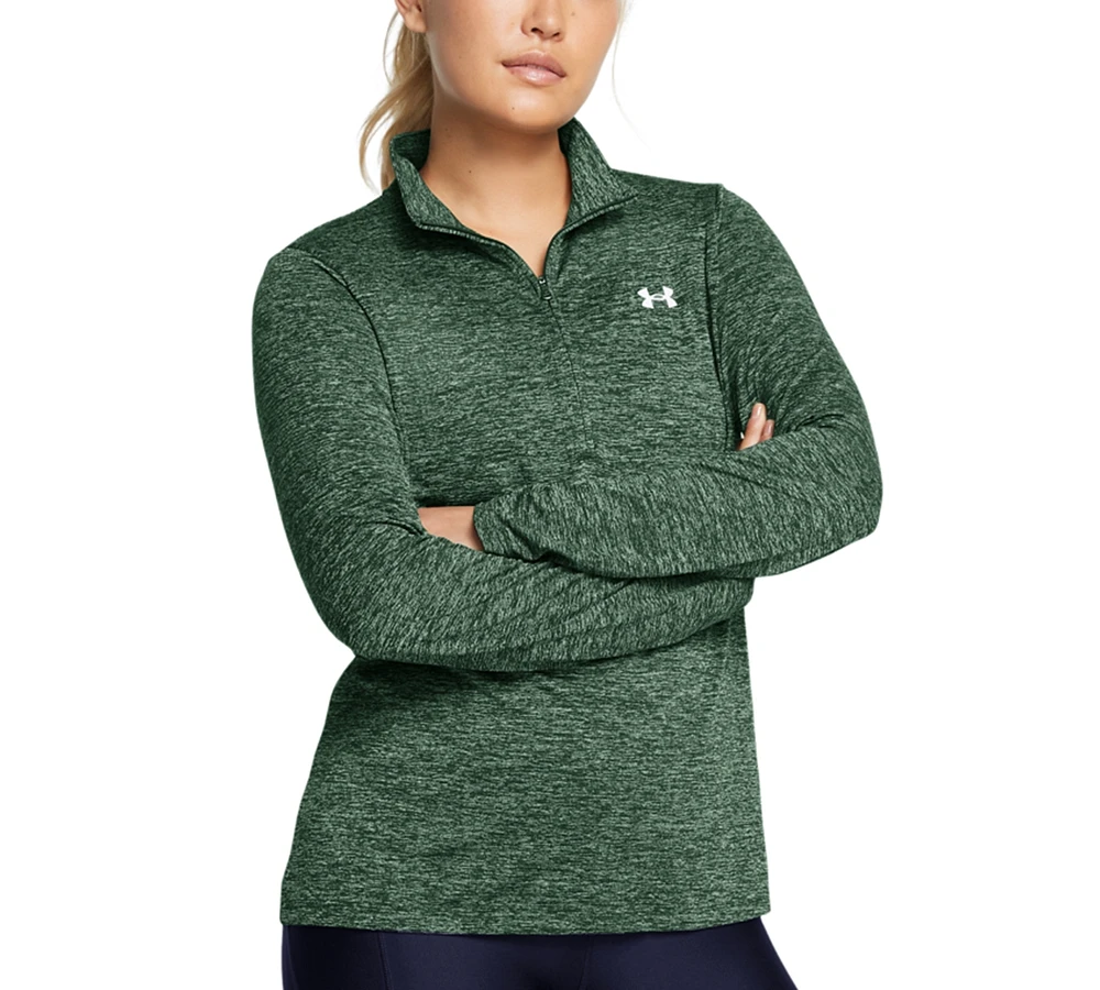 Under Armour Women's Twist Tech Quarter-Zip Logo Top