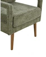 Simplie Fun Mid-Century Modern Chenille Armchair for Comfort and Style