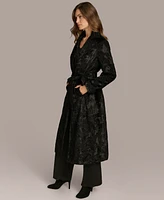 Donna Karan New York Women's Faux Fur Belted Coat