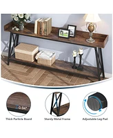 Simplie Fun Rustic Long Skinny Sofa Table for Living Room/Entryway (71")