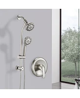 Streamdale Furniture Stainless Steel Dual Shower Head Set