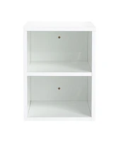 Small Wall Mounted Storage Shelves, Glossy White