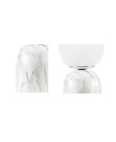 Streamdale Furniture Nelia Frosted Glass Globe Resin Table Lamp