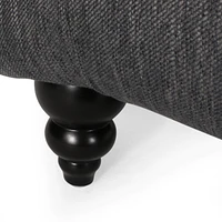 Indulge in Comfort & Style Curved Button Tufted Stitched Lounge Chair