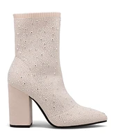 Mia Women's Magdalena Knit Sock Dress Booties