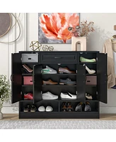 Streamdale Furniture Adjustable Modern Shoe Cabinet & Organizer