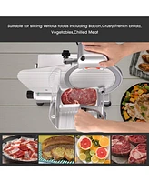 Yescom 10" Blade Commercial Meat Slicer Deli Food Cheese Veggies Kitchen Restaurant 240w 530RPM