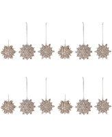 Slickblue Snowflake Ornament (Set of 12) 3.25"H Resin