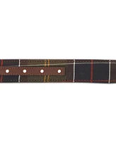 Barbour Men's Reversible Tartan to Leather Belt