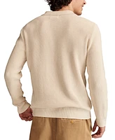 Lucky Brand Men's Johnny Collar Long Sleeve Polo Sweater