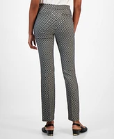 Anne Klein Women's Mid-Rise Bootleg Pull-On Pants