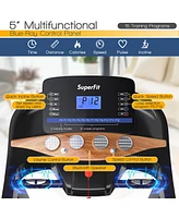 3.75HP Electric Folding Treadmill W/Auto Incline 12 Program App Control