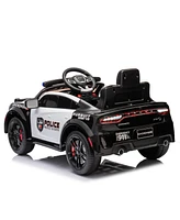 Streamdale Furniture Licensed 12V Dodge Charger Kids Ride-On Car with Remote Control & Suspension