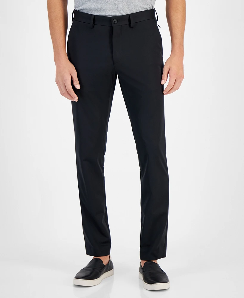 Michael Kors Men's Jet Set Slim-Fit Stretch Tech Pants