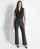 Dkny Women's High-Rise Wide-Leg Pull-On Trousers