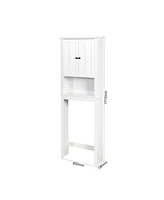 Streamdale Furniture Wooden Over-Toilet Storage Cabinet with Adjustable Shelf