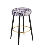 Simplie Fun Modern Kitchen Bar Stools, Chic Dining Chairs with Footrest