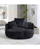 Simplie Fun Spacious & Comfortable Swivel Chair for Ultimate Relaxation