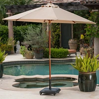 Stylish and Sturdy Outdoor Umbrella Base with Stable Support