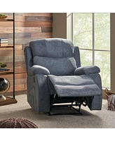 Streamdale Furniture Contemporary Massage Recliner With Heat And Remote Control