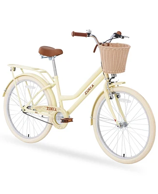 24" Steel Frame Girls Bike, 10+ Years