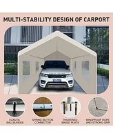 Streamdale Furniture 10x20 Portable Carport: Versatile Shelter for Vehicles, Storage, and Outdoor Events