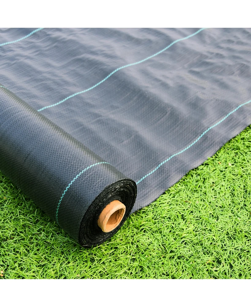 Simplie Fun 3FT x 300FT Weed Barrier Fabric, Heavy-Duty Garden Weed Control