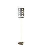 Streamdale Furniture 62"H Grey/White Retro Floor Lamp