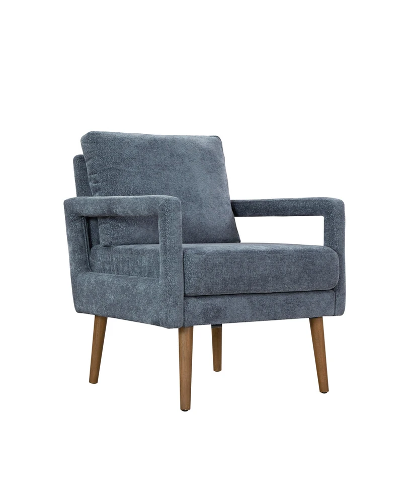 Simplie Fun Mid-Century Chenille Armchair for Comfort and Style