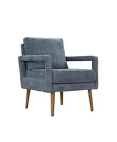 Simplie Fun Mid-Century Chenille Armchair for Comfort and Style