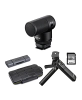 Sony Ecm-G1 Vlogger Shotgun Microphone with Vlogger Accessory Kit Bundle