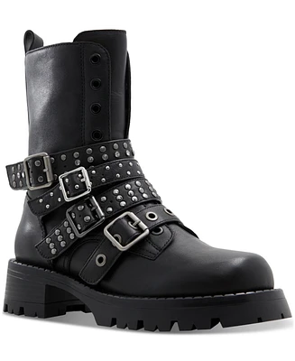 Aldo Women's Vortexia Studded Buckled-Strap Booties